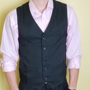 AXIST Men's 5 Button Textured Vest Small
